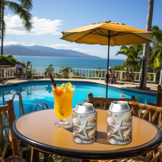 Seashells Driftwood Pearls Seetang Dosenkühler