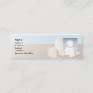 Seashells - dünn mini visitenkarte