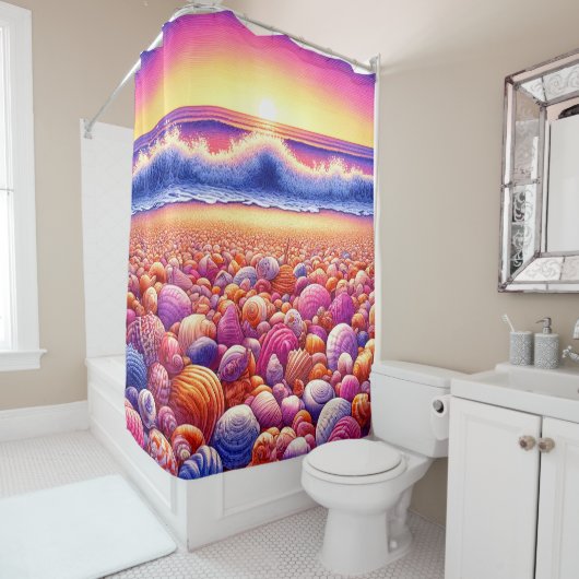 Seashells Duschvorhang (Beispiel)