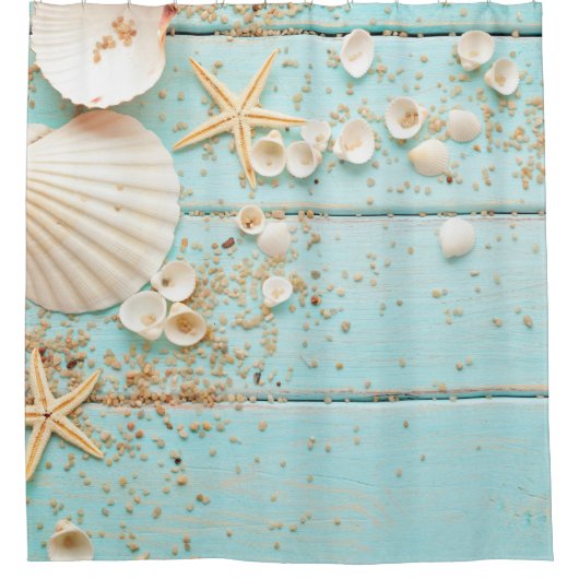 Seashells-Duschvorhang Duschvorhang (Vorderseite)