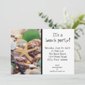 Seashells Einladungen (Stehend Vorderseite)