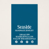 SEASHELLS Ering Necklace Juwelier Display Card (Rückseite)