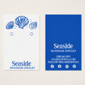 SEASHELLS Ering Necklace Juwelier Display Card (Vorne & Hinten)
