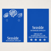 SEASHELLS Ering Necklace Juwelier Display Card (Vorne & Hinten)