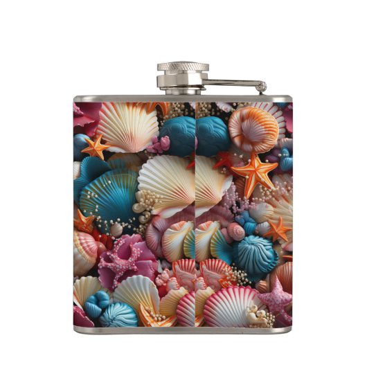Seashells Flachmann (Rückseite)