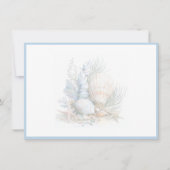 Seashells Flat Note Card Mitteilungskarte (Vorderseite)