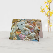 Seashells Fotografie Leere Mitteilungskarten (Gelbe Blume)