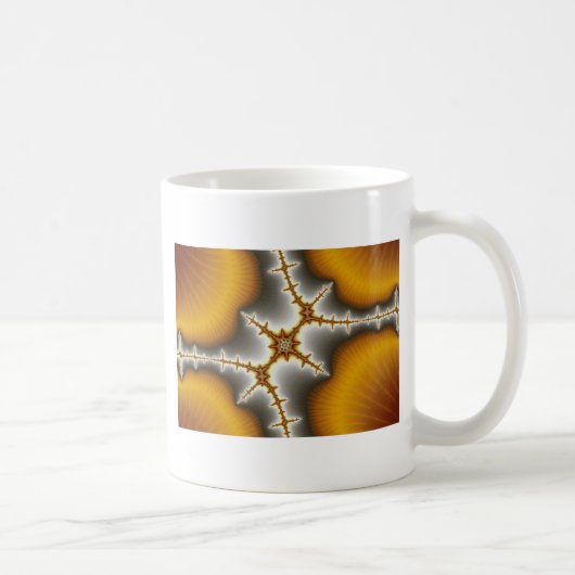 Seashells - Fraktal-Tasse Kaffeetasse (Rechts)