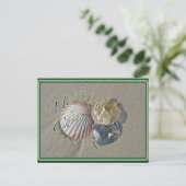 Seashells Frohe Weihnachtsserie Feiertagspostkarte (Stehend Vorderseite)