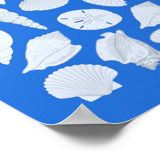 Seashells Gast Book Poster - 250 Spaces (Ecke)
