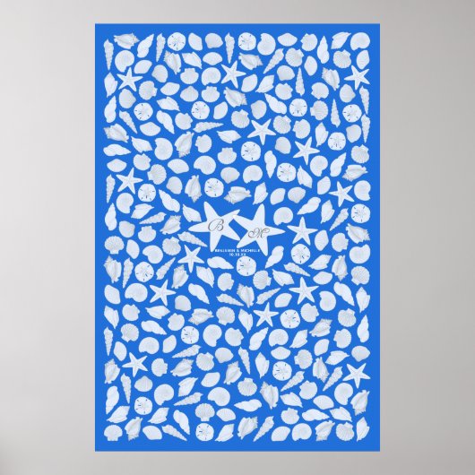 Seashells Gast Book Poster - 250 Spaces (Vorne)