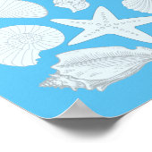 Seashells Gast Book Poster - 50 Spaces (Ecke)