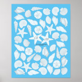Seashells Gast Book Poster - 50 Spaces (Vorne)