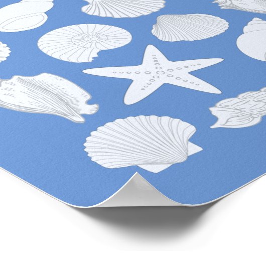 Seashells Gästebuchplakat - 100 Räume Poster (Ecke)