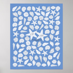 Seashells Gästebuchplakat - 100 Räume Poster