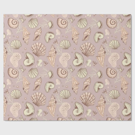 Seashells Geschenkpapier (Flach)