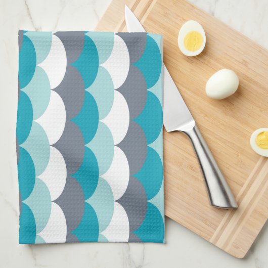 Seashells Geschirrtuch (Viertel Falte)