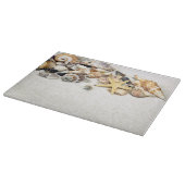 Seashells Glass Cutting Board Schneidebrett (Ecke)