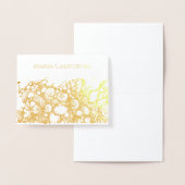 Seashells Gold Folienkarte (Anzeige)