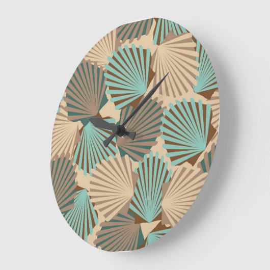 Seashells Große Wanduhr (Winkel)