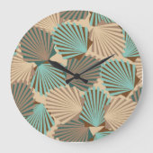 Seashells Große Wanduhr (Vorderseite)