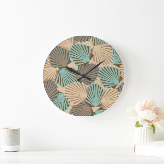 Seashells Große Wanduhr (Zuhause)