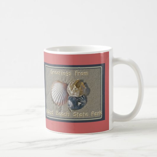 Seashells-Grüße vom IBSP Küsten-Park NJ Kaffeetasse (Rechts)