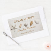 Seashells - Gütesiegel für Ozeankläger Rechteckiger Aufkleber (Umschlag)