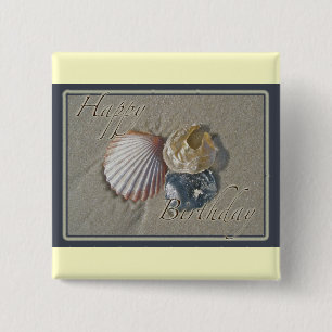 Seashells Happy Birthday Coordinated Items Button