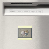 Seashells Happy Birthday Coordinated Items Magnet (In Situ (Geschirrspüler))
