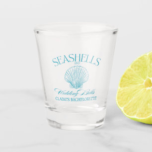 Seashells & Hochzeitsglocken Bachelorette Shot Gla Schnapsglas