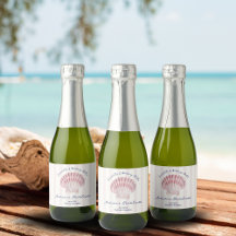 Seashells & Hochzeitsglocken Pink Navy Bachelorett