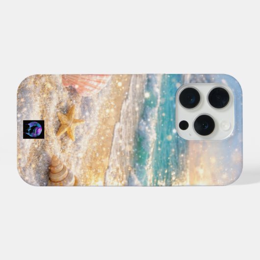Seashells in a Winter Wonderland iPhone Hülle (Rückseite (Horizontal))