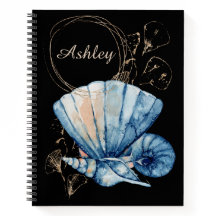 Seashells Individuelle Name Notebook