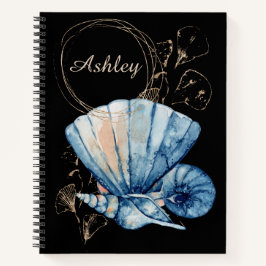 Seashells Individuelle Name Notebook Notizblock