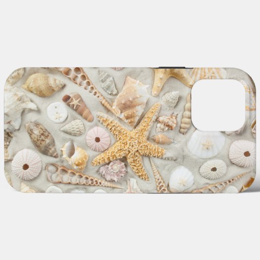 Seashells iPhone Case (Rückseite (Horizontal))