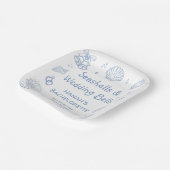 Seashells Junggeselinnen-Abschied Pappteller (Gewinkelt)