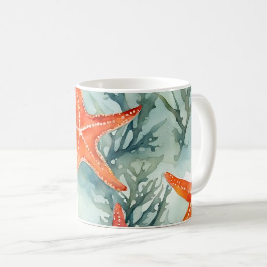 Seashells Kaffeetasse (VorderseiteRechts)