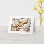 Seashells Karte (Gelbe Blume)