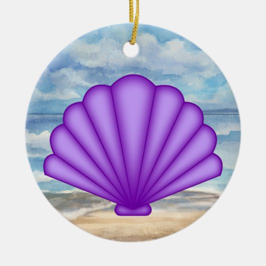 Seashells Keramik Ornament (Vorne)