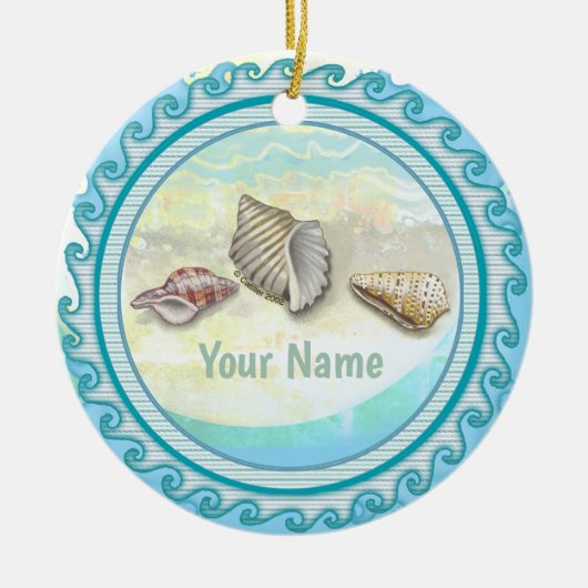 Seashells Keramik Ornament (Vorne)