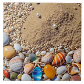 Seashells Keramik Tile Fliese (Vorderseite)