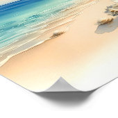 Seashells Kies Shore Ocean Beach Art Print Poster (Ecke)