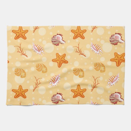 Seashells Kitchen Geschirrtuch (Horizontal)