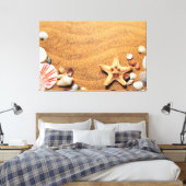 Seashells Leinwanddruck (Insitu (Schlafzimmer))