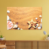 Seashells Leinwanddruck (Insitu (Wohnzimmer))