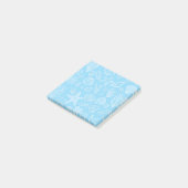 Seashells Light Blue Beach Muscheln Ocean Post-it Klebezettel (angewinkelt)