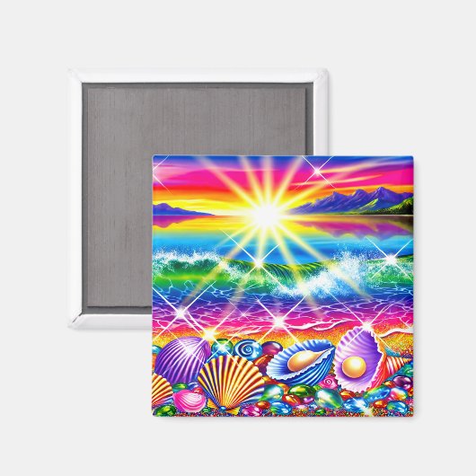 Seashells Magnet (Vorderseite/Rückseite)
