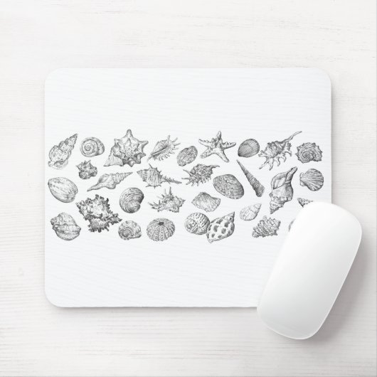 Seashells Mousepad (Mit Mouse)