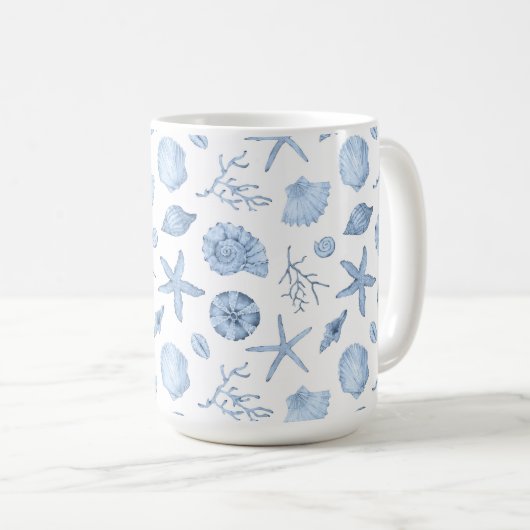 Seashells Mug Kaffeetasse (VorderseiteRechts)